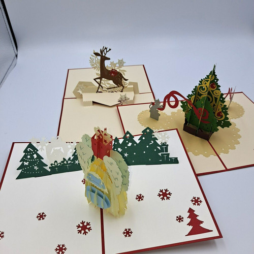 Biglietto natale pop - natale, up