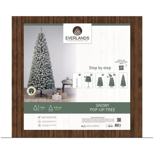 Albero natale innevato 180 - albero,