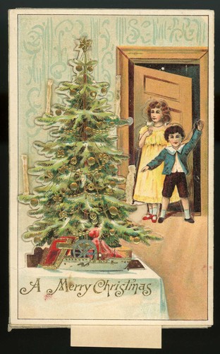 Cartolina natale meccanica - natale, die