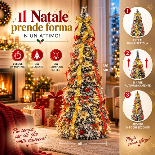 Albero natale pop 180 cm - 180,