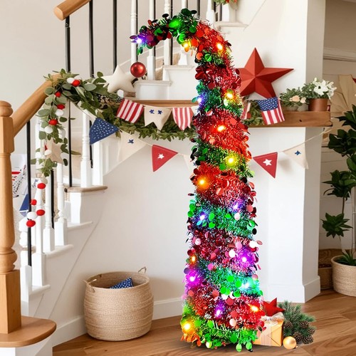 Albero natale pop - up, rosso