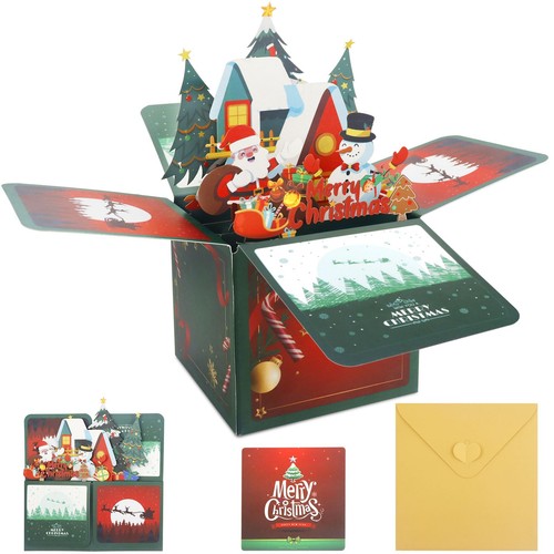 Biglietto natale con - biglietto, 3d