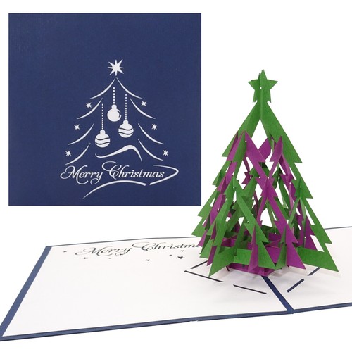 Biglietto natale pop - natale, up